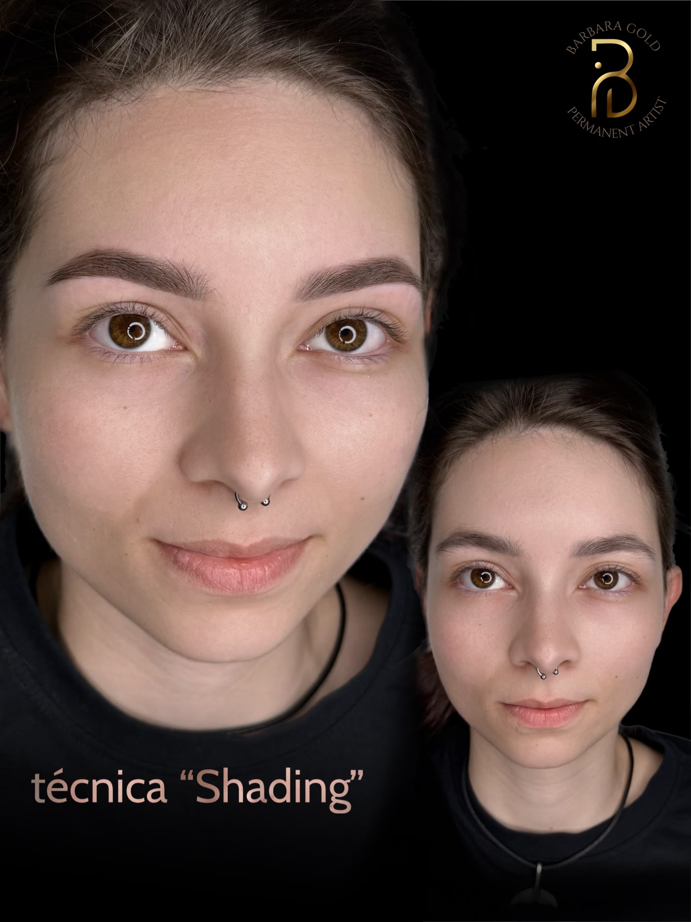 Cejas con técnica de sombreado (shading)