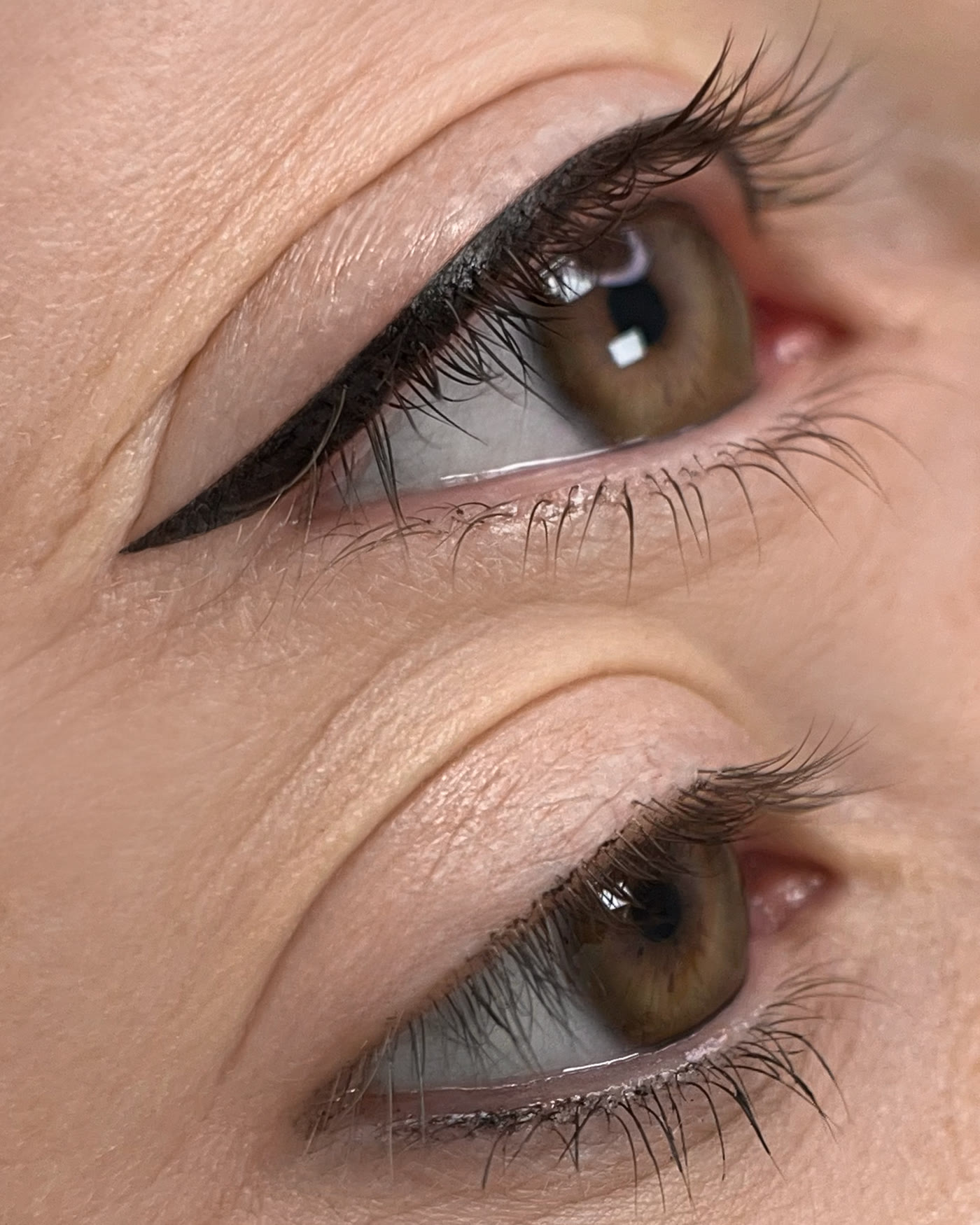 Eyeliner permanente antes y después