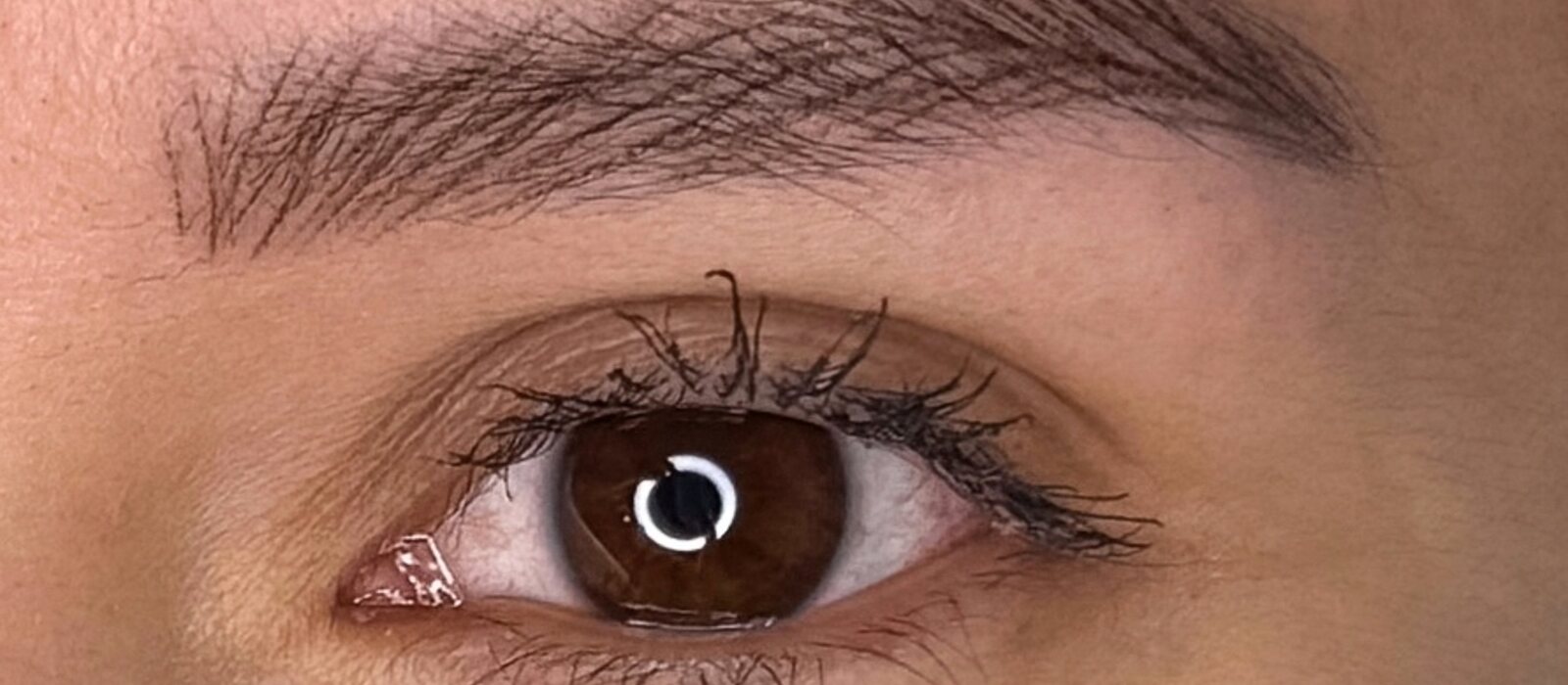 Cejas con maquillaje permanente, acabado natural